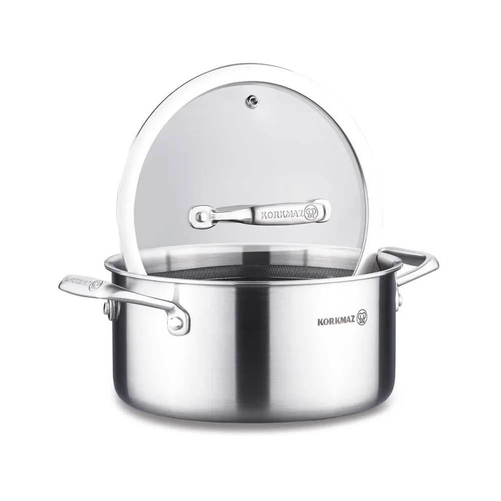 Korkmaz A3872 Casserole Altima 24x12cm / 5.4l ქვაბი - 19