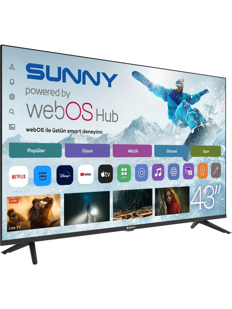 SUNNY 43'' (SN43FPRL-W02M) WebOS TV - 34