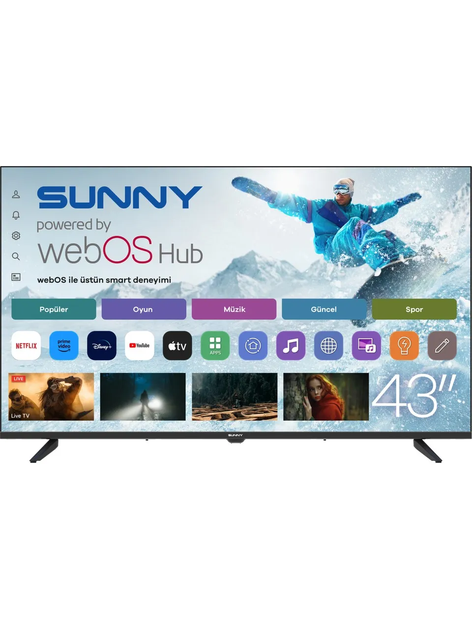 SUNNY 43'' (SN43FPRL-W02M) WebOS TV - 37